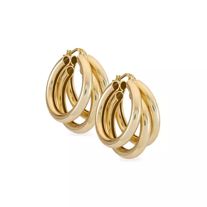 Gold earrings